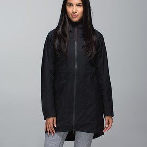 Lululemon Right As Rain Jacket Womens Size 6 Black